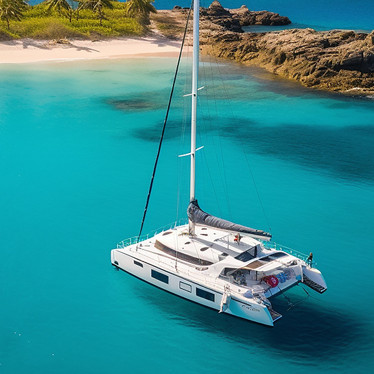 Málaga - Catamarán con baño y barbacoa. Málaga